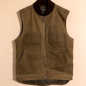 Filson Waxed Work Vest Tin Cloth